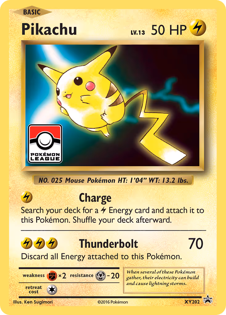 Pikachu XY202 Pokemon card