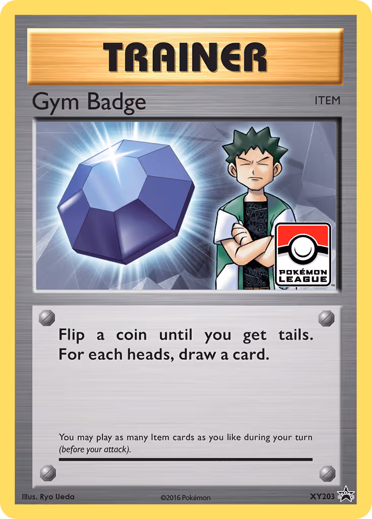 Gym Badge XY203 Pokemon card