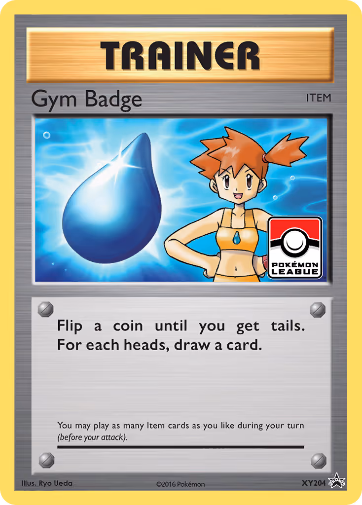 Gym Badge XY204 Pokemon card