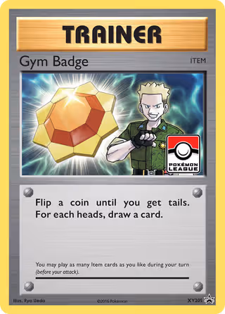 Gym Badge XY205 Pokemon card