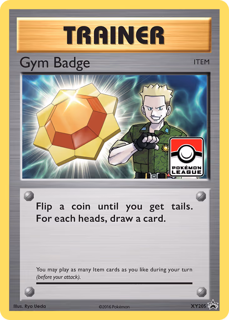 Gym Badge XY205 Pokemon card