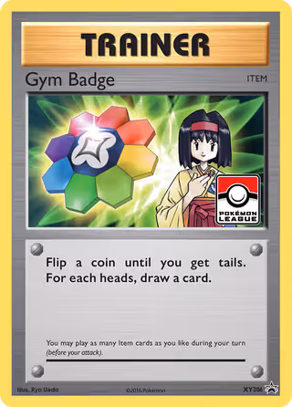Gym Badge XY206 Pokemon card
