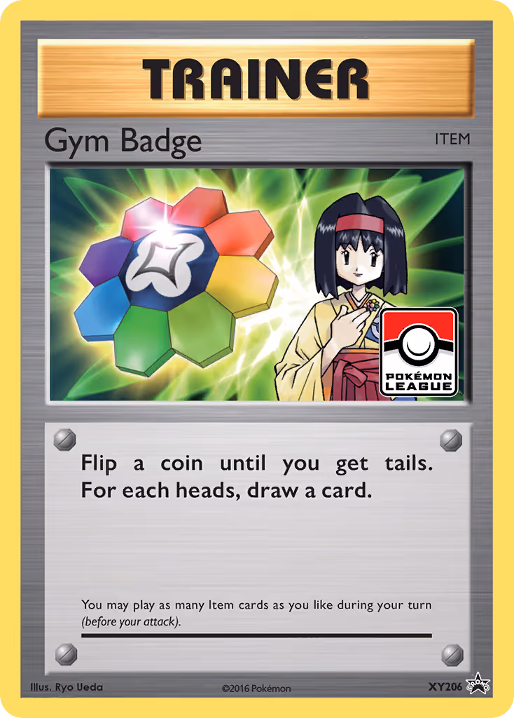 Gym Badge XY206 Pokemon card