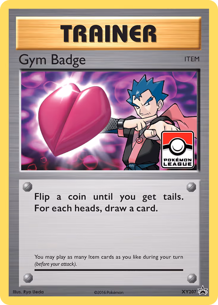 Gym Badge XY207 Pokemon card