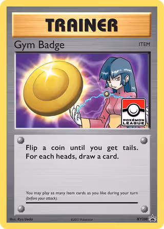 Gym Badge XY208 Pokemon card