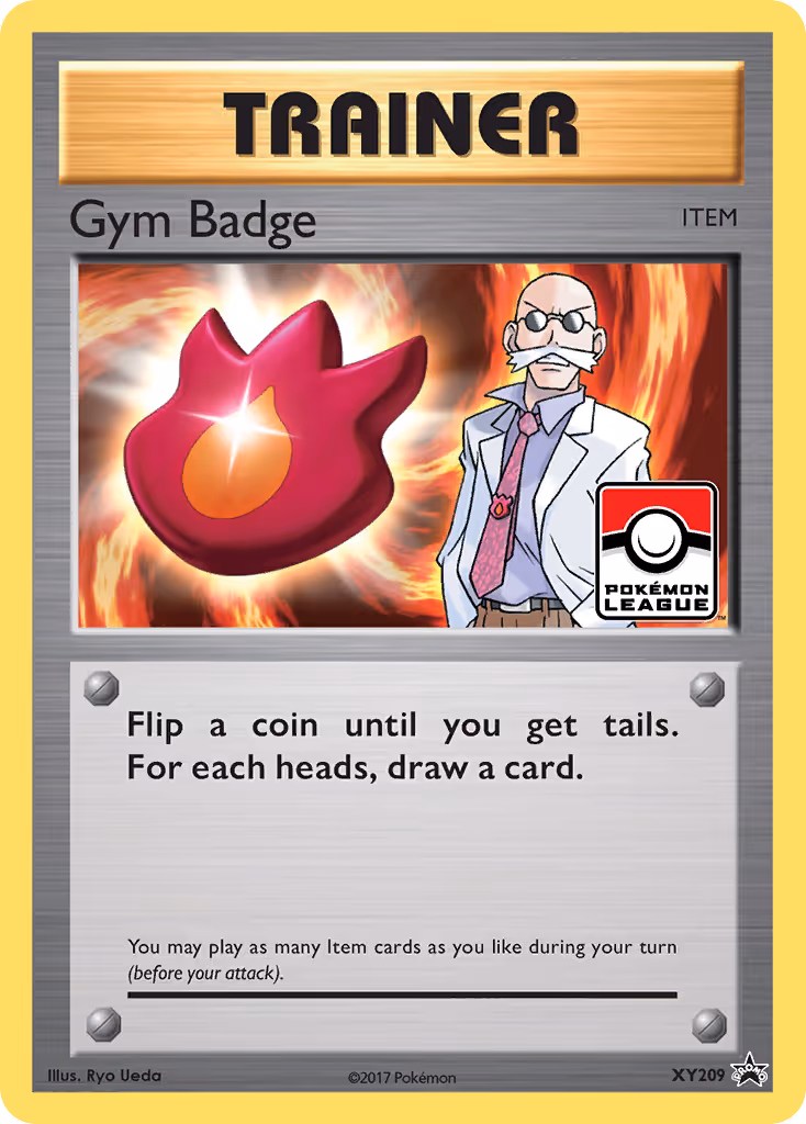 Gym Badge XY209 Pokemon card