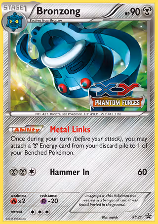 Bronzong XY21 Pokemon card
