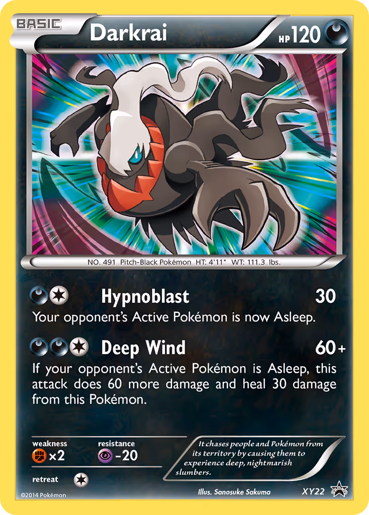 Darkrai XY22 Pokemon card