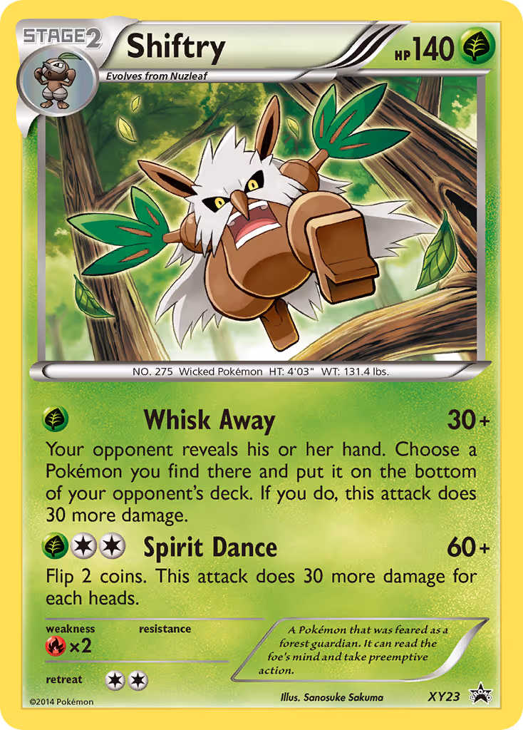 Shiftry XY23 Pokemon card