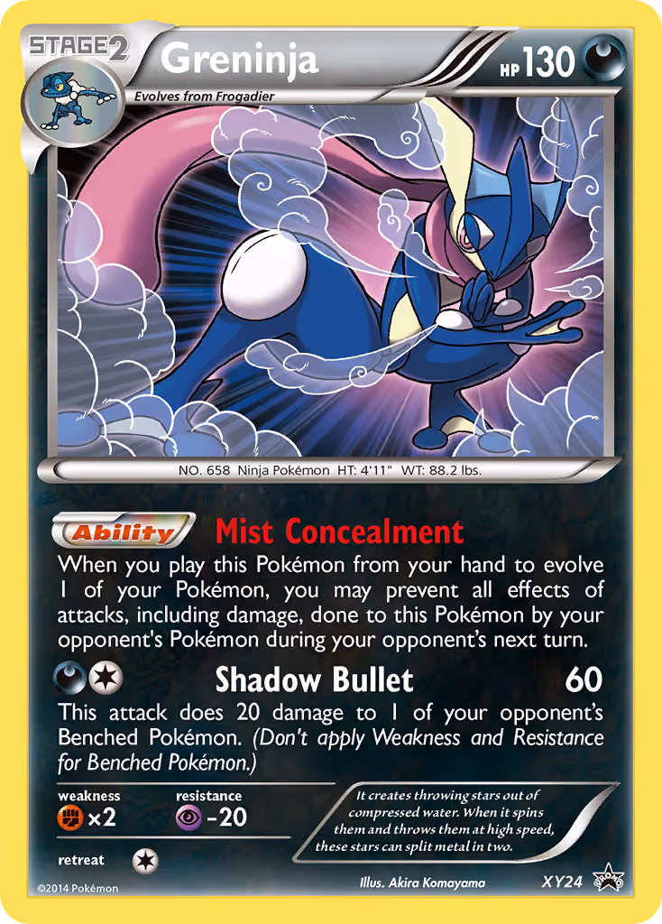 Greninja XY24 Pokemon card