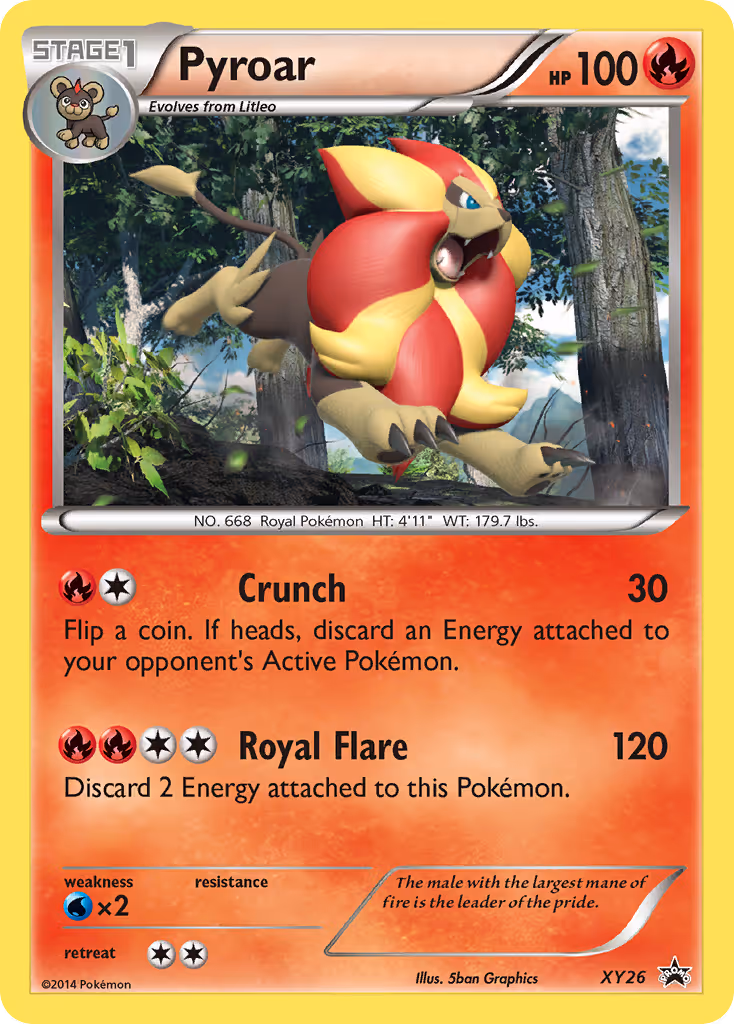 Pyroar XY26 Pokemon card
