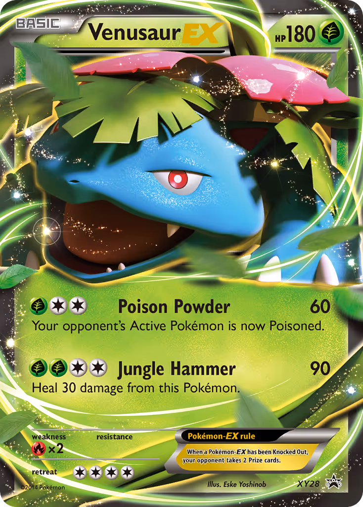 Venusaur EX XY28 Pokemon card