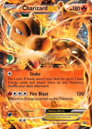 Charizard EX XY29 Pokemon card