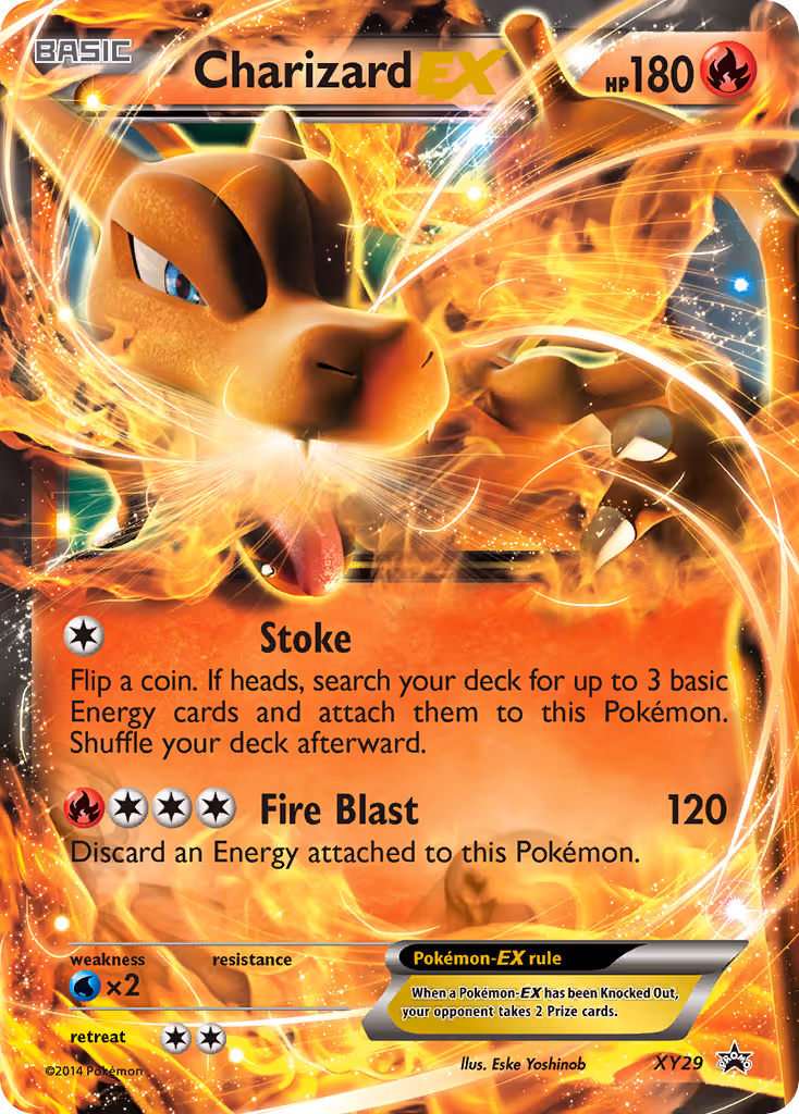 Charizard EX XY29 Pokemon card