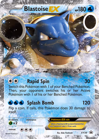 Blastoise EX XY30 Pokemon card
