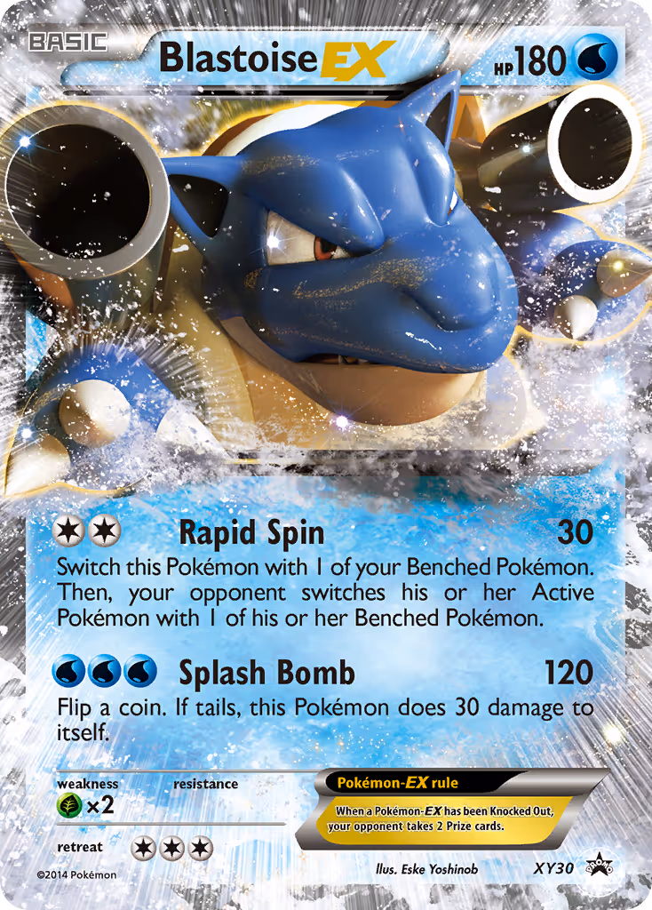 Blastoise EX XY30 Pokemon card