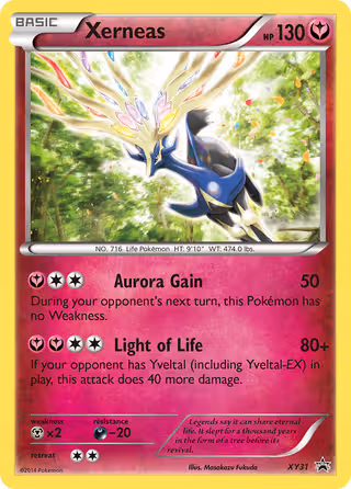 Xerneas XY31 Pokemon card