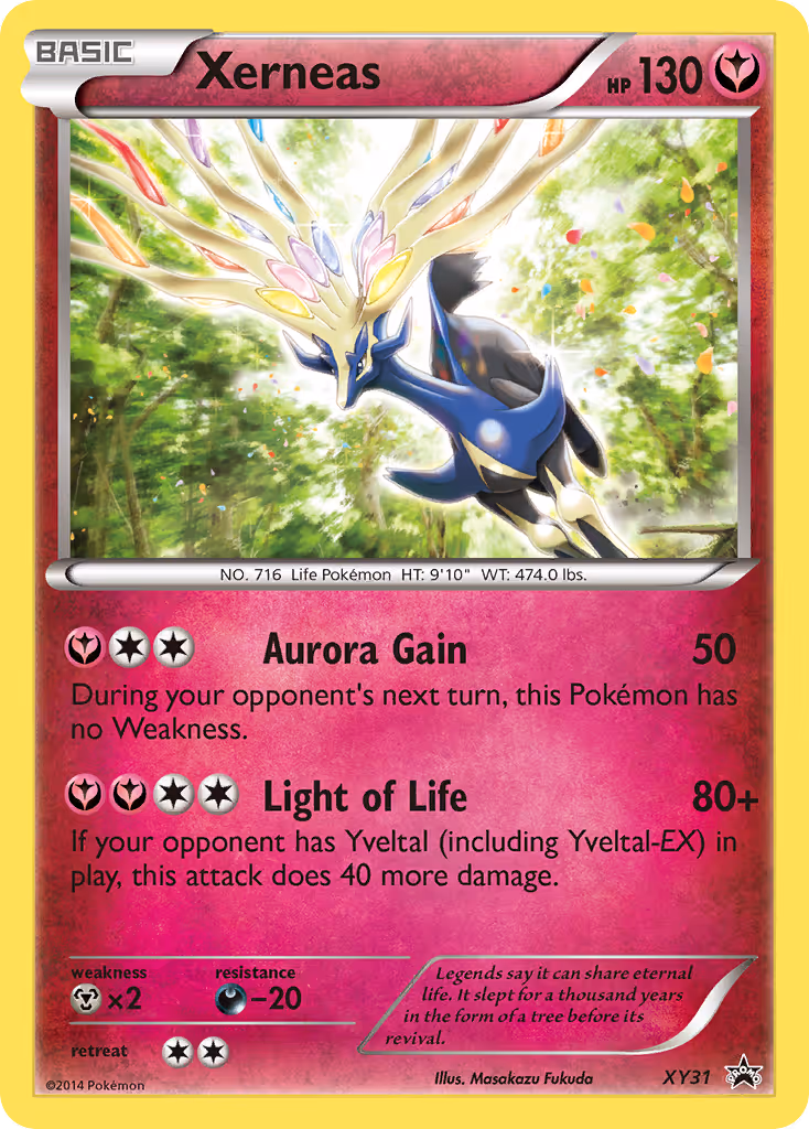 Xerneas XY31 Pokemon card