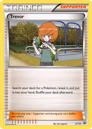 Trevor XY33 Pokemon card