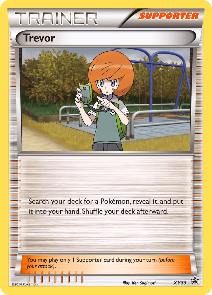 Trevor XY33 Pokemon card