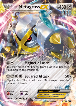 Metagross EX XY34 Pokemon card