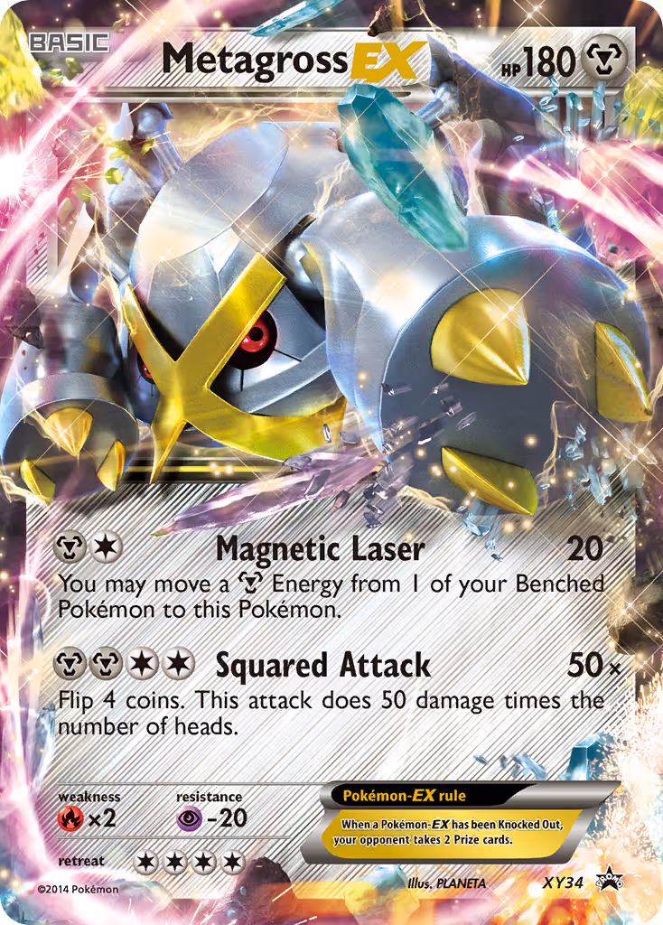 Metagross EX XY34 Pokemon card