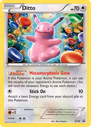 Ditto XY40 Pokemon card