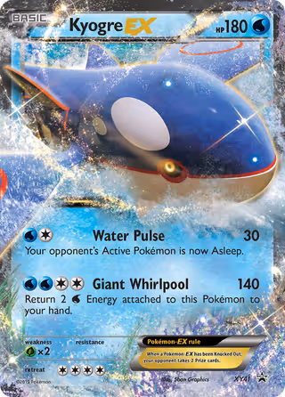 Kyogre EX XY41 Pokemon card