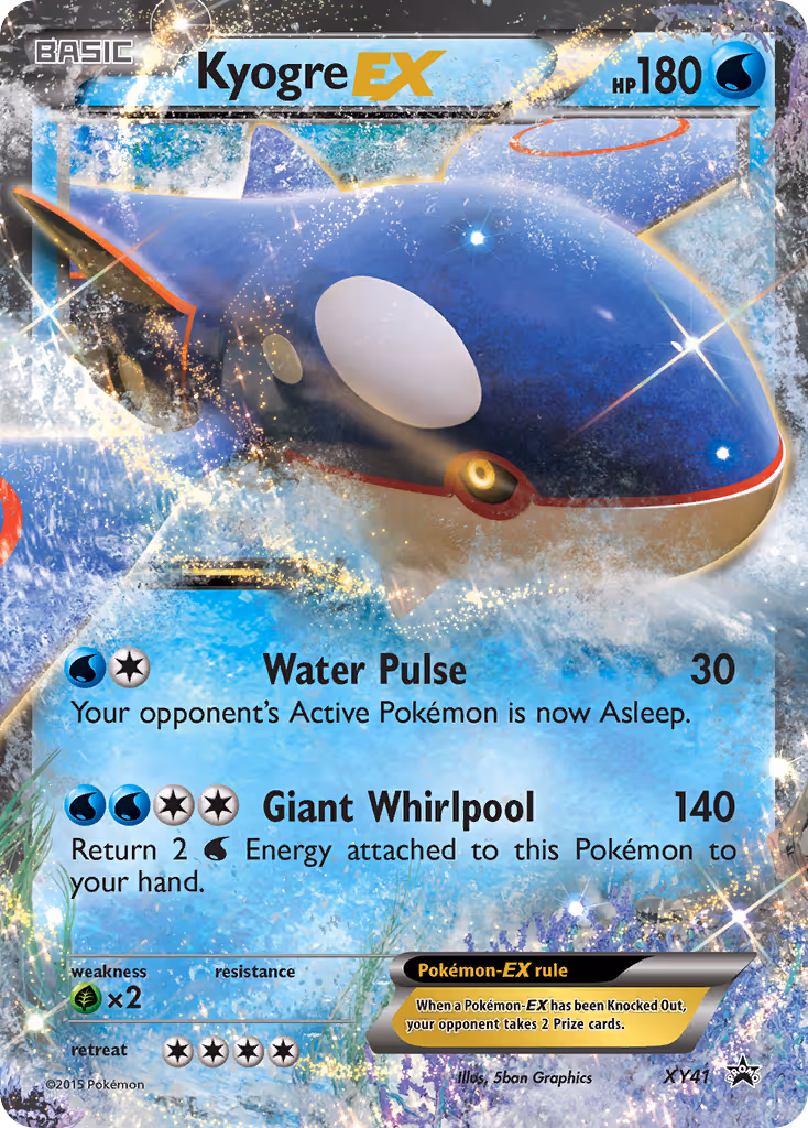 Kyogre EX XY41 Pokemon card