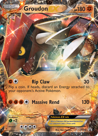 Groudon EX XY42 Pokemon card