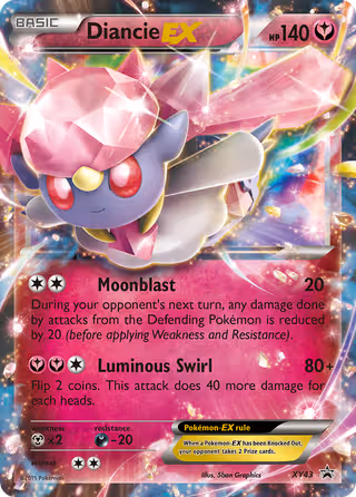 Diancie EX XY43 Pokemon card