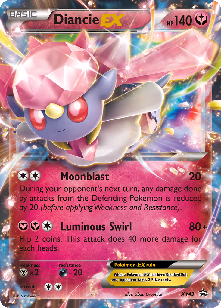 Diancie EX XY43 Pokemon card