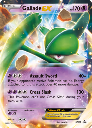 Gallade EX XY45 Pokemon card