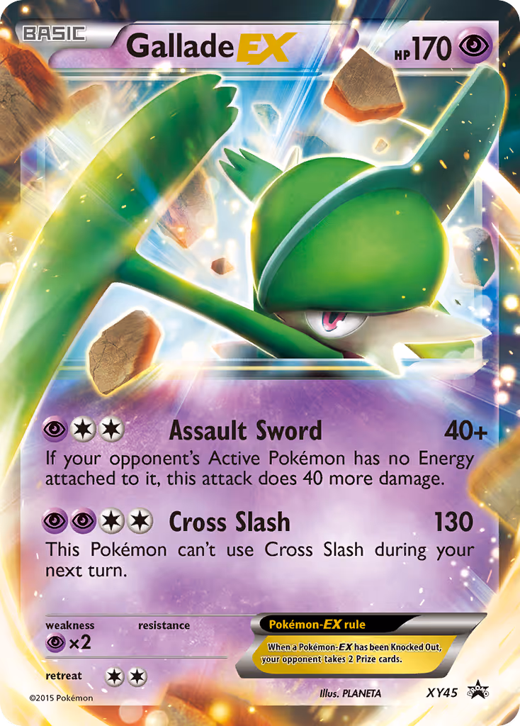 Gallade EX XY45 Pokemon card