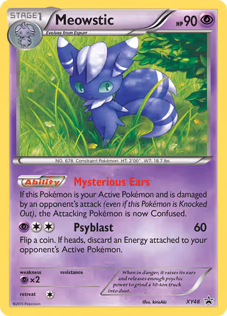 Meowstic XY48 Pokemon card