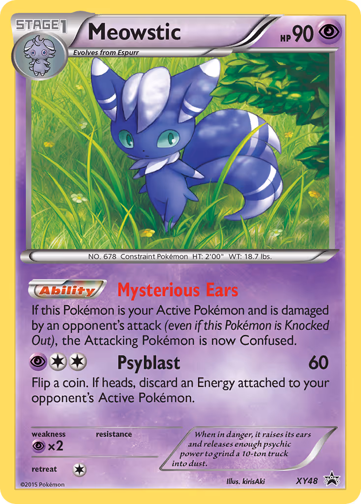 Meowstic XY48 Pokemon card