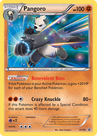 Pangoro XY50 Pokemon card