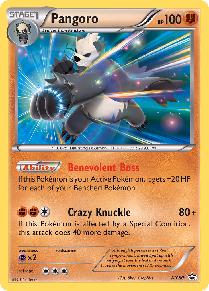 Pangoro XY50 Pokemon card