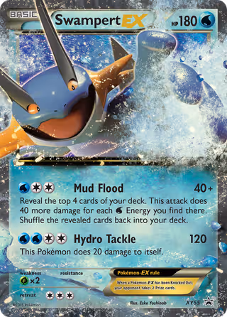Swampert EX XY55 Pokemon card