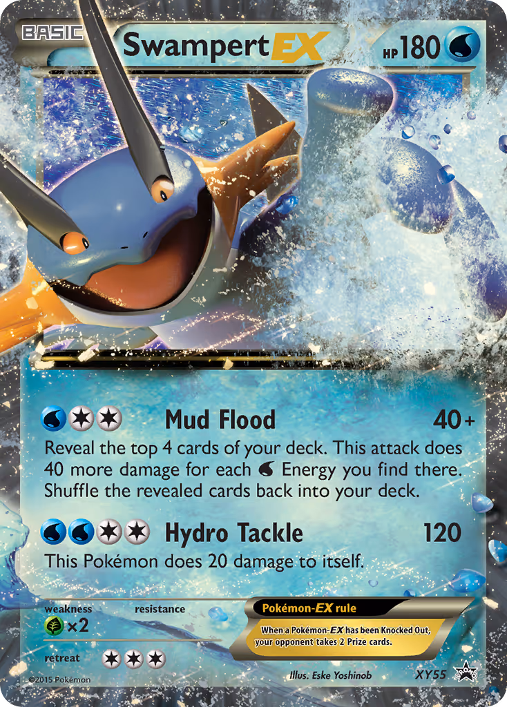 Swampert EX XY55 Pokemon card
