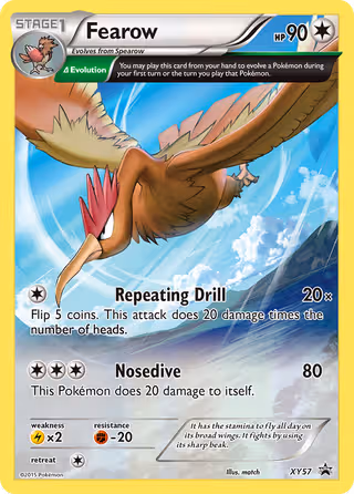 Fearow XY57 Pokemon card