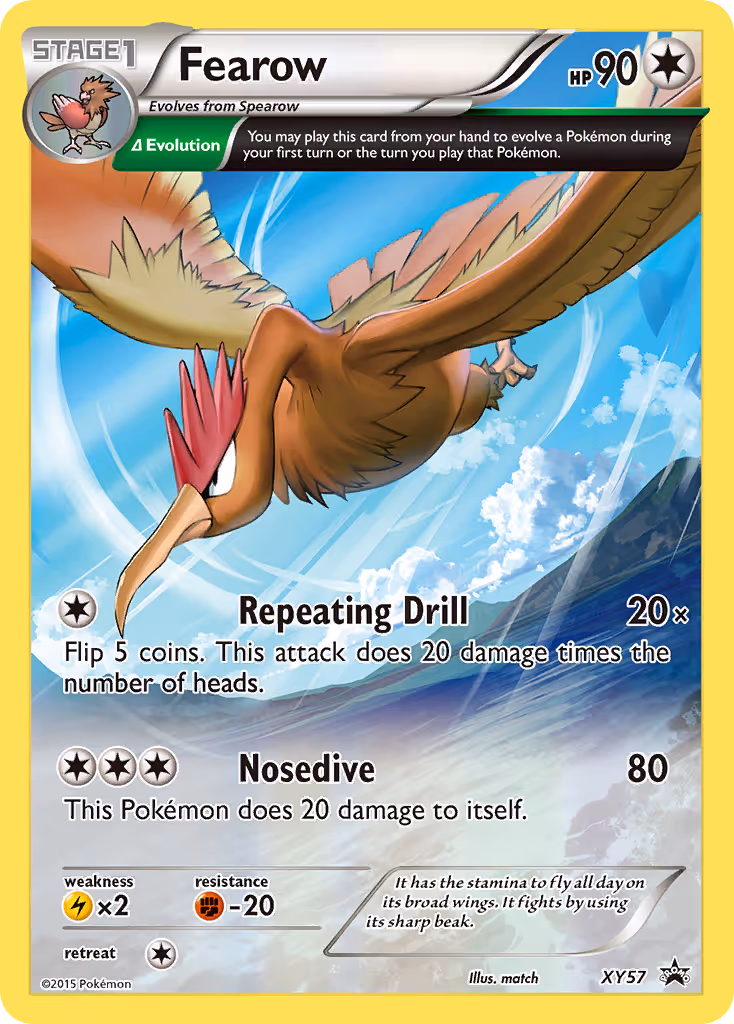 Fearow XY57 Pokemon card