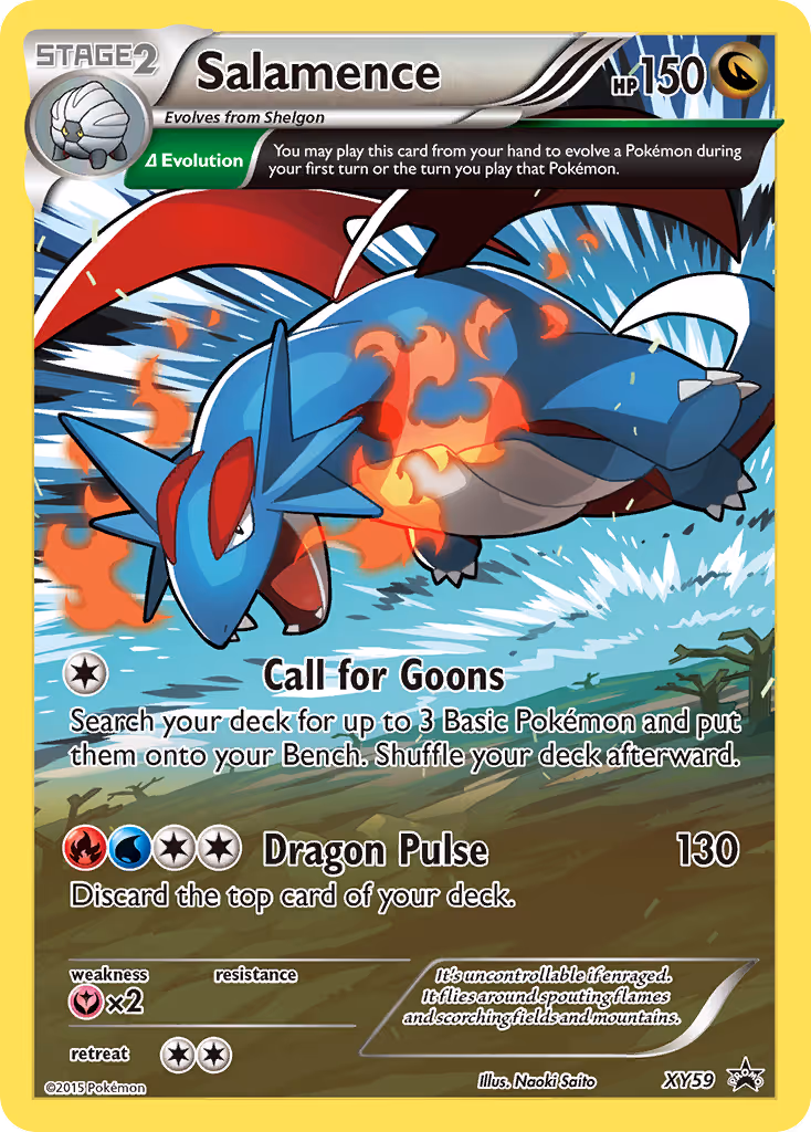 Salamence XY59 Pokemon card