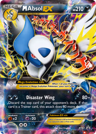 M Absol EX XY63 Pokemon card