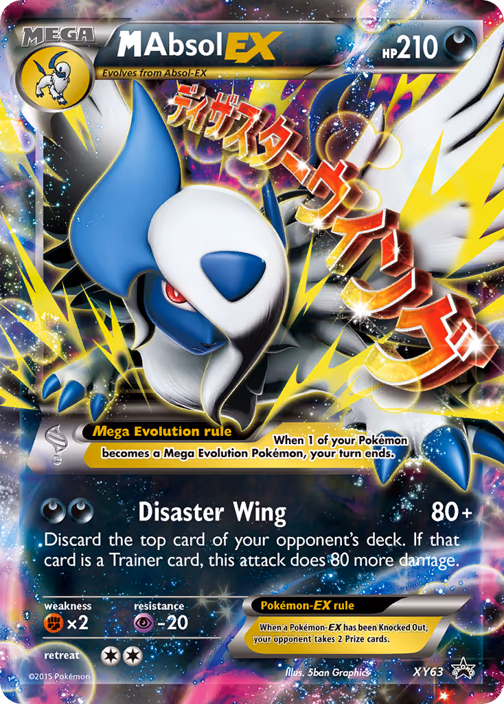 M Absol EX XY63 Pokemon card