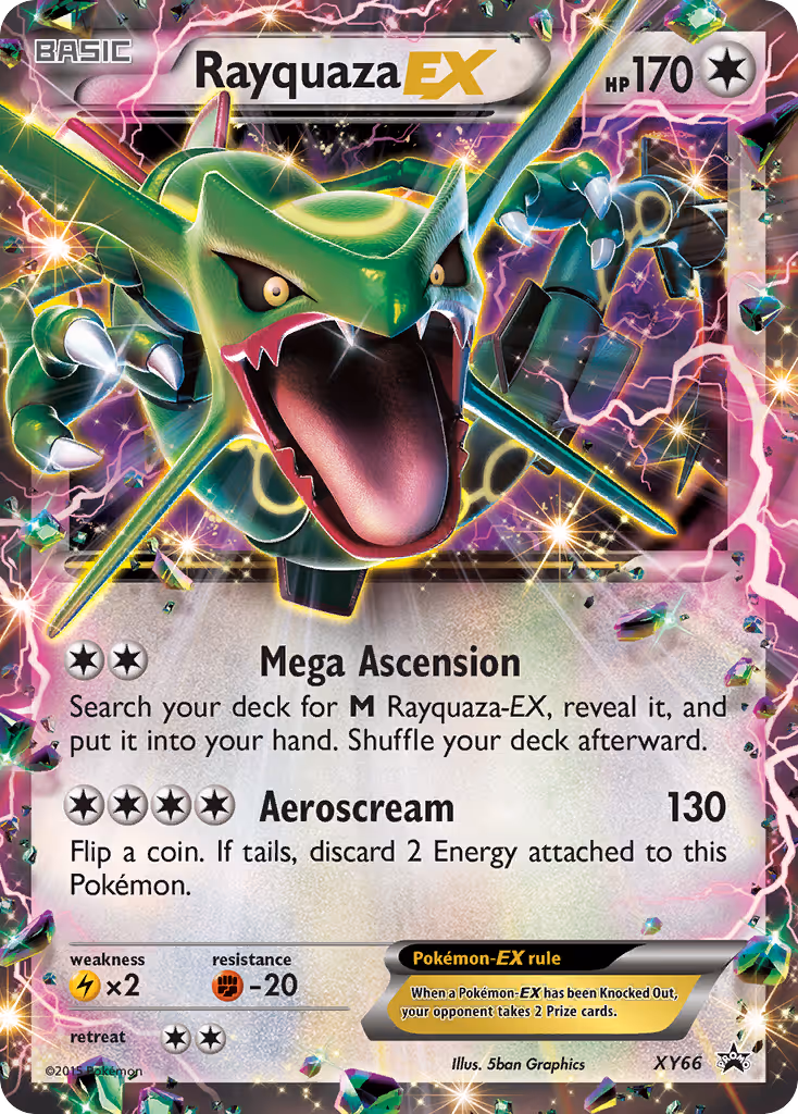 Rayquaza EX XY66 Pokemon card