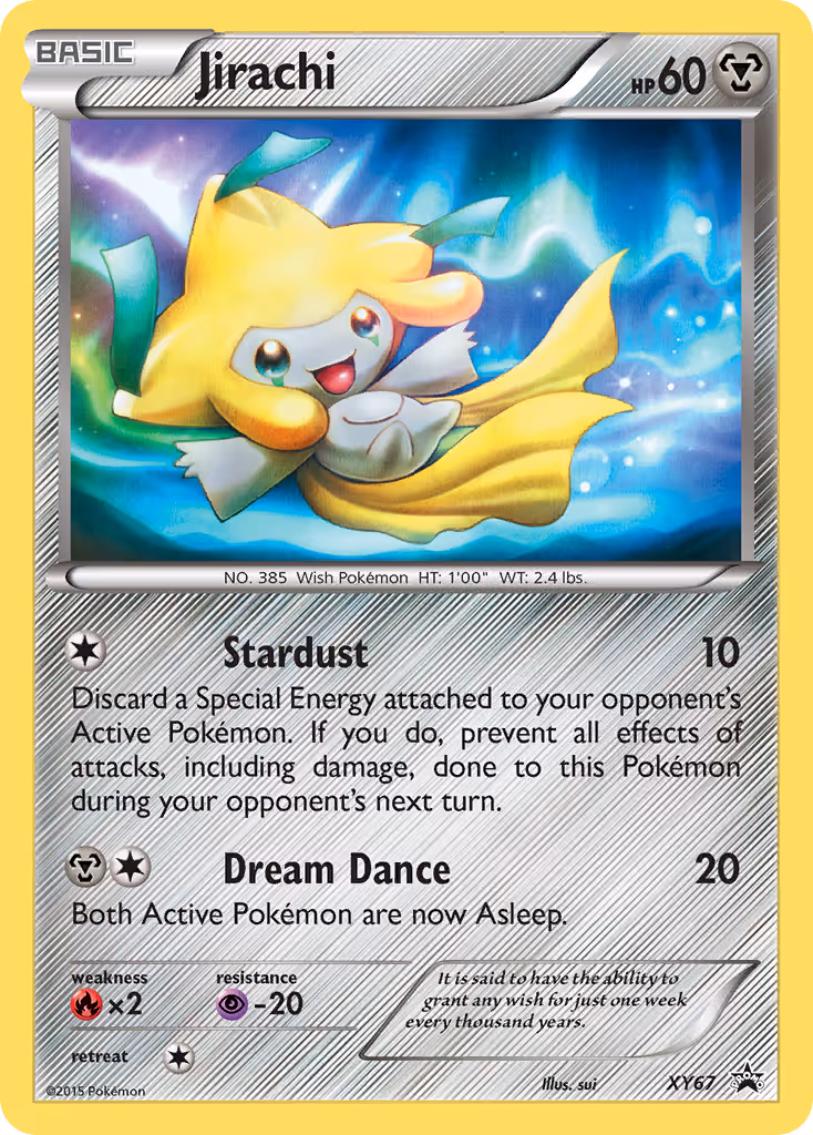 Jirachi XY67 Pokemon card