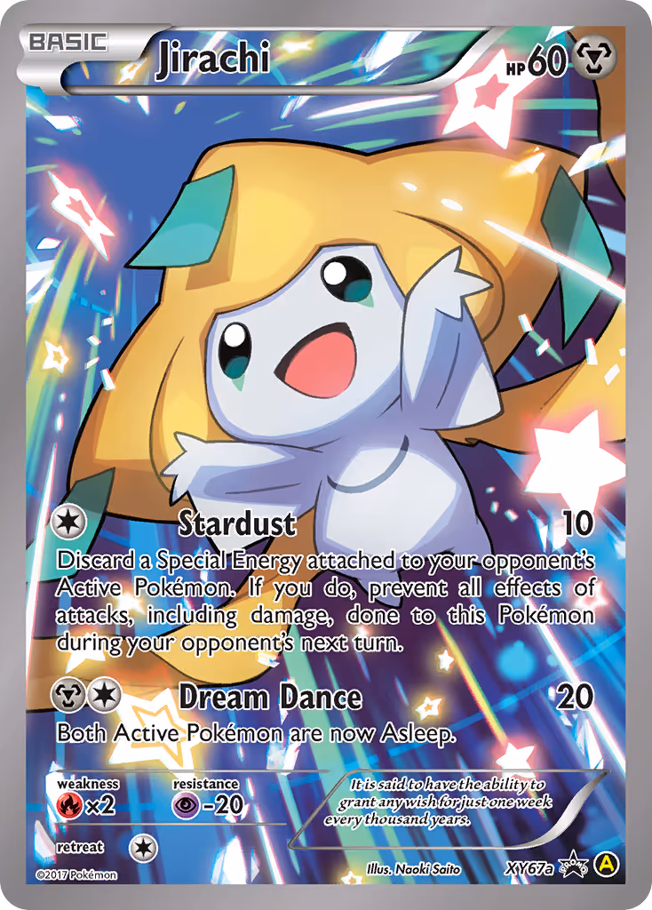 Jirachi XY67a Pokemon card