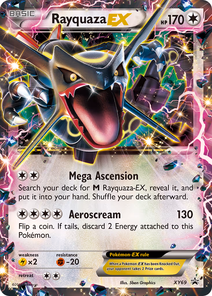 Rayquaza EX XY69 Pokemon card