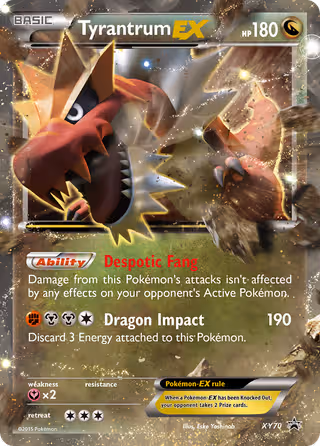 Tyrantrum EX XY70 Pokemon card